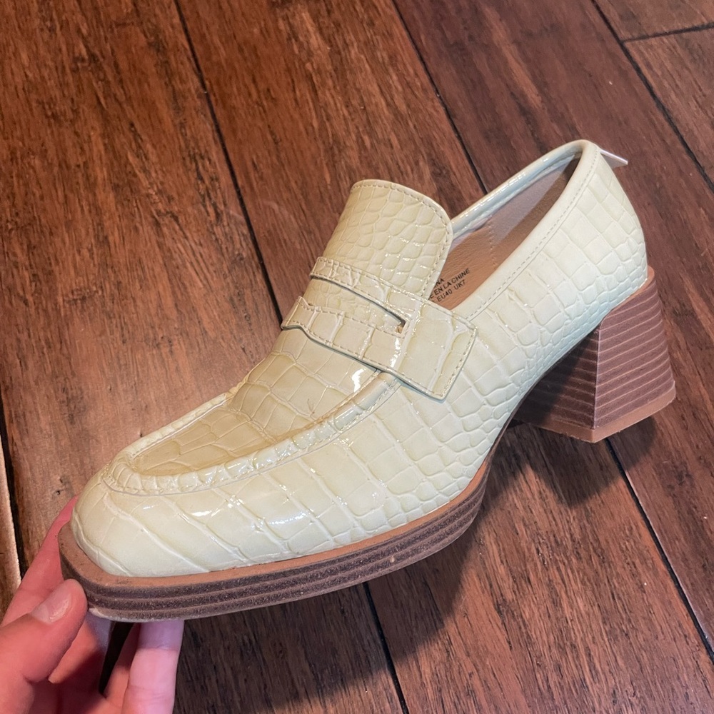 Urban Outfitters Leather Loafer Heels
